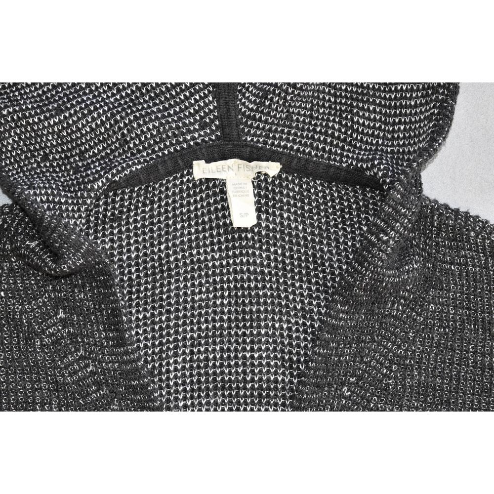 A5 Auth EILEEN FISHER Organic Linen Organic Cotton 2 Tone Box Top Sweater Size S - Picture 7 of 8